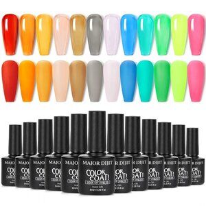 New 12 Color Jelly Gel Nail Polish Set
